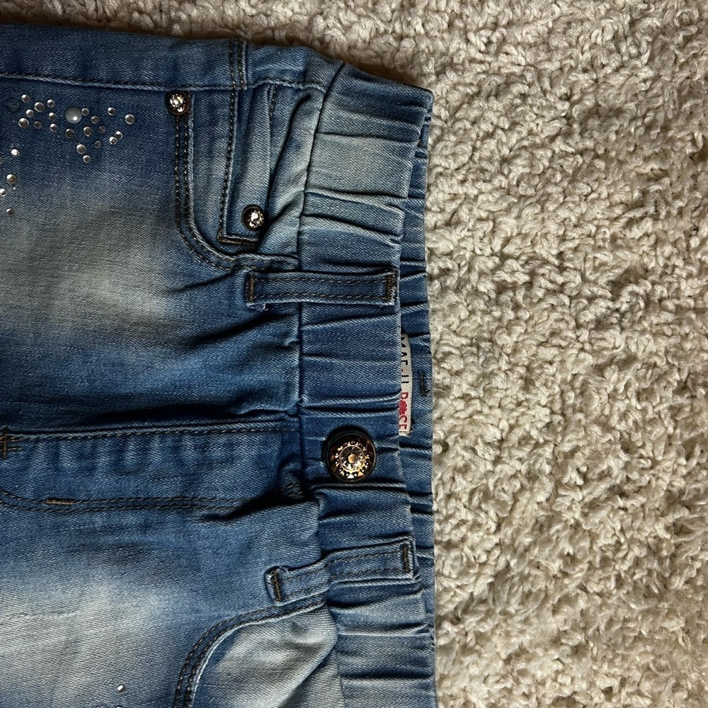 GIRLS MAE LI ROSE BEAUTIFUL SKINNY PULL ON JEANS SIZE 6X - Picture 8 of 16